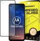Braders Szkło hartowane na cały ekran z ramką do Motorola One Action / Motorola One Vision czarny 1