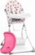 Ricokids Krzesełko do karmienia Eldo biało-różowy 14