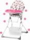 Ricokids Krzesełko do karmienia Eldo biało-różowy 2