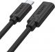 Kabel USB Unitek USB-C - USB-C 0.5 m Czarny (C14086BK) 1