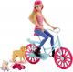 Mattel Barbie Na Rowerze z Pieskami (CLD94) 1