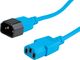 Kabel zasilający Value ROLINE Kabel zasilający C14 - C13, IEC 320 , niebieski, 0,8 m 1