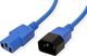 Kabel zasilający Value ROLINE Kabel zasilający C14 - C13, IEC 320 , niebieski, 0,8 m 1