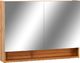 vidaXL Szafka łazienkowa z lustrem led kolor dębowy 80x15x60cm 1