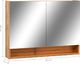 vidaXL Szafka łazienkowa z lustrem led kolor dębowy 80x15x60cm 7