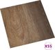 vidaXL Samoprzylepne panele podłogowe, 55 szt., PVC, 5,11 m, brązowe 2