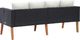 vidaXL 2-osobowa sofa ogrodowa z poduszkami, rattan PE, czarny 4