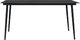 vidaXL Stół ogrodowy, czarny, 190x90x74 cm, stal i szkło 2