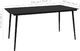 vidaXL Stół ogrodowy, czarny, 190x90x74 cm, stal i szkło 4