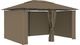 vidaXL Namiot ogrodowy z zasłonami, 4 x 3 m, taupe, 180 g/m 4