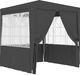 vidaXL Namiot imprezowy ze ściankami, 2x2 m, antracyt, 90 g/m 3