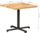 vidaXL Stolik bistro, kwadratowy, 80x80x75 cm, surowe drewno mango 5