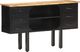vidaXL Komoda, 110x30x65 cm, lite surowe drewno mango i stal 1