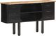 vidaXL Komoda, 110x30x65 cm, lite surowe drewno mango i stal 7