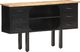 vidaXL Komoda, 110x30x65 cm, lite surowe drewno mango i stal 8