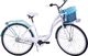 Kozbike K21 Rower miejski damski 28 biało-morski 3 biegi 1