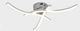 Lampa sufitowa ECpower ZD77A LAMPA SUFITOWA CHROM LED 105 DIOD 16W 3
