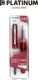 Platinum Pióro wieczne Prefounte Crimson Red, F, w plastikowym opakowaniu, na blistrze, bordowe 4
