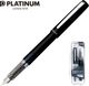 Platinum Pióro wieczne Prefounte Graphite Blue, F, w plastikowym opakowaniu, na blistrze, granatowe 1