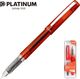 Platinum Pióro wieczne Platinum Prefounte Vermilion Orange, F, w plastikowym opakowaniu, na blistrze, pomarańczowe 1