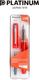 Platinum Pióro wieczne Prefounte Vermilion Orange, M, w plastikowym opakowaniu, na blistrze, pomarańczowe 3