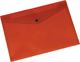 Q-Connect Teczka kopertowa zatrzask, PP, A4, 172mikr., transparentna czerwona 1