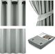 AmeliaHome AMELIAHOME ZASŁONA BLACKOUT EYELETS SILVER 140X175 1PC 1