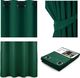 AmeliaHome AMELIAHOME ZASŁONA BLACKOUT EYELETS D.GREEN 140X175 1PC 1