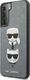 Karl Lagerfeld Karl Lagerfeld KLHCS21SSAKICKCSL S21 G991 srebrny/silver hardcase Saffiano Ikonik Karl&Choupette Head 2