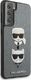 Karl Lagerfeld Karl Lagerfeld KLHCS21SSAKICKCSL S21 G991 srebrny/silver hardcase Saffiano Ikonik Karl&Choupette Head 4