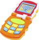 MalPlay TELEFON EDUKACYJNY Z KLAPKĄ Gra Świeci SMARTFON pomarańczowy 1
