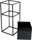 HowHomely Nowoczesny kwietnik stojak czarny 50 cm metalowy HowHomely 4