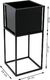 HowHomely Nowoczesny kwietnik stojak czarny 50 cm metalowy HowHomely 5