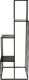 HowHomely Nowoczesny kwietnik stojak czarny 110 cm metalowy HowHomely 3