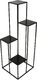HowHomely Nowoczesny kwietnik stojak czarny 110 cm metalowy HowHomely 4