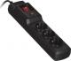 Listwa zasilająca Activejet Combo przeciwprzepięciowa 3 gniazd 1.5 m czarna 1
