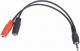 Kabel Gembird Jack 3.5mm - Jack 3.5mm x2 0.2m czarny (CCA-417) 1