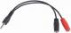 Kabel Gembird Jack 3.5mm - Jack 3.5mm x2 0.2m czarny (CCA-417) 1
