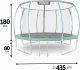 Trampolina ogrodowa Neo-Sport NS-14C181 z siatką wewnętrzną 14.5 FT 435 cm 7