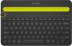 Klawiatura Logitech K480 Bezprzewodowa Czarno-żółta US (920-006374) 1