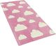 Beliani Dywan dziecięcy motyw chmur 60 x 90 cm różowy GWALIJAR 1