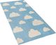 Beliani Dywan dziecięcy motyw chmur 60 x 90 cm niebieski GWALIJAR 2