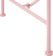 Beliani Ławka ogrodowa 125 cm metalowa różowa CAVINIA 6
