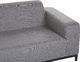 Beliani Sofa ogrodowa szara z czarnym ROVIGO 3