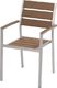 Beliani Zestaw do ogrodu 6 krzeseł brązowy VERNIO 2