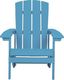 Beliani Krzesło ogrodowe turkusowe Adirondack 2