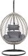 Beliani Fotel wiszący ze stojakiem rattanowy szary TOLLO (188820) 3