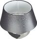 Lampa stołowa Beliani Lampka nocna porcelanowa czarno-srebrna ESLA 5