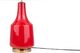 Lampa stołowa Beliani Lampa stołowa ceramiczna czerwona TRIVERSA 1