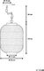 Lampa wisząca Beliani Lampa wisząca metalowa srebrna MARINGA 7